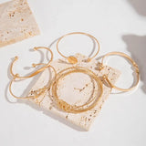 Gold-Tone Multi Bangle Bracelet Set