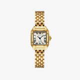 Gold-Tone Square Analogue Watch