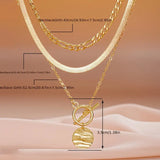 Gold-Tone Layered Chain Necklace Set
