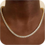 Gold-Tone Tennis Necklace