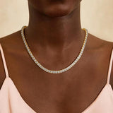 Gold-Tone Tennis Necklace