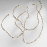 Gold-Tone Tennis Necklace