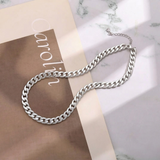 Gold-Tone Cuban Link Chain Necklace