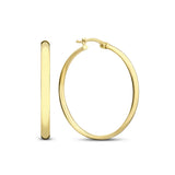 Gold-Tone Large Hoop Earrings
