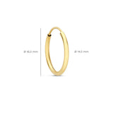 Gold-Tone Classic Hoop Earrings