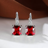 Gold-Tone Rainbow Crystal Drop Earrings