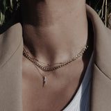 Gold-Tone Box Chain Necklace
