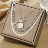 Gold-Tone Layered Chain Necklace Set