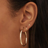Gold-Tone Large Hoop Earrings