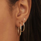 Gold-Tone Classic Hoop Earrings