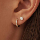 Gold-Tone Crystal Earring Set