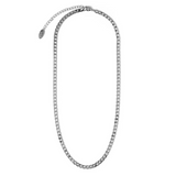 Silver-Tone Curb Chain Necklace