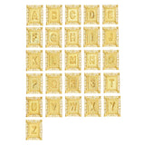 Gold-Tone Initial A Pendant Necklace Set