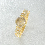 Gold-Tone Crystal Watch and Heart Bracelet Set