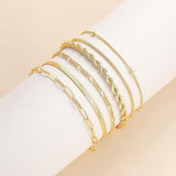 Gold-Tone Layered Bracelet Set
