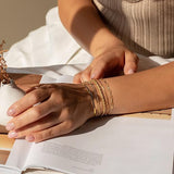 Gold-Tone Layered Bracelet Set