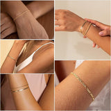 Gold-Tone Layered Bracelet Set
