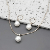 Gold-Tone Pearl Jewellery Set