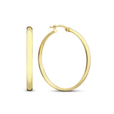 Silver-Tone Classic Hoop Earrings