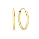 Gold-Tone Classic Hoop Earrings