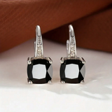 Gold-Tone Rainbow Crystal Drop Earrings