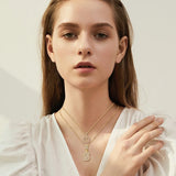 Gold-Tone Initial A Pendant Necklace Set