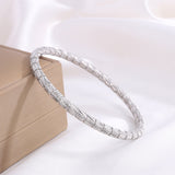 Gold-Tone Textured Bangle Bracelet