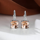 Gold-Tone Rainbow Crystal Drop Earrings