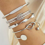 Gold-Tone Multi Bangle Bracelet Set