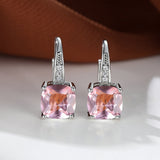 Gold-Tone Rainbow Crystal Drop Earrings