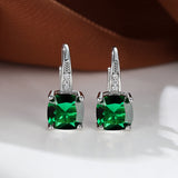 Gold-Tone Rainbow Crystal Drop Earrings