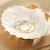 Gold-Tone Classic Hoop Earrings