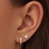 Gold-Tone Crystal Earring Set