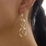 Gold-Tone Infinity Drop Earrings
