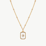 Gold-Tone North Star Pendant Necklace